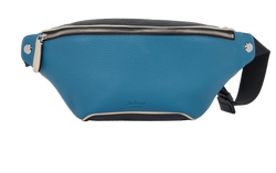 Urban Belt Bag, Leather, Blue/Black, MIC, DB, 3*